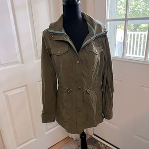 Ll Bean green rain jacket